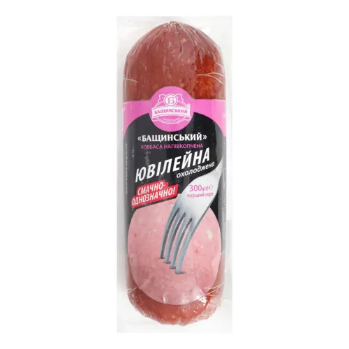 Ковбаса Ювілейна Бащинський напівкопчена вищого ґатунку 300г