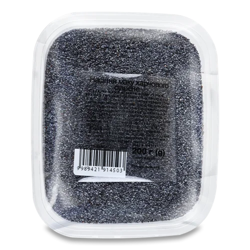 Насіння Маку Харчового Сушене, Вищого Ґатунку, П/У 200г