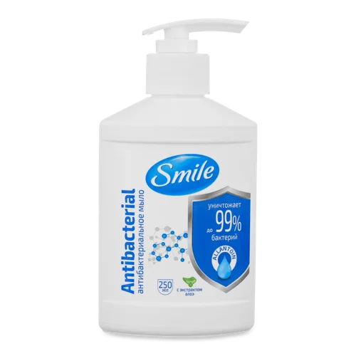Рідке Мило для Рук Antibacterial Smile, 250мл, антибактеріальне