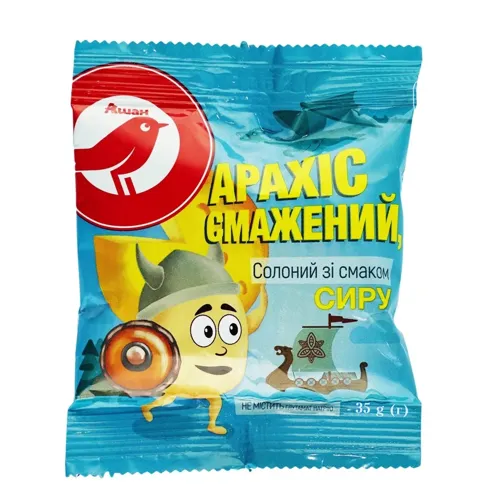Арахіс Ашан смажений солоний зі смаком сиру 35г