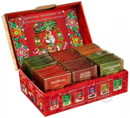 Набір чаю Поліський чай Український сувенір 2 види, 132г