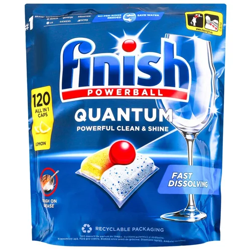 Таблетки для посудомийних машин Finish Powerball Quantum Лимон 120шт