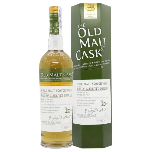 Віскі Old Malt Cask Braes of Glenlivet Vintage 1990 20 років 50% 0,7л