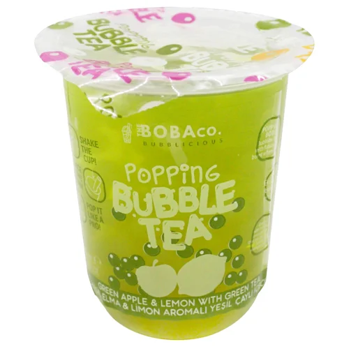 Напій The Boba Co зі смаком зеленого яблука та лимону 0,33л