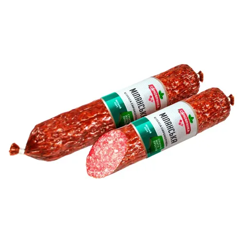 Ковбаса Міланська сиров'ялена вищого ґатунку Самобранка 320г