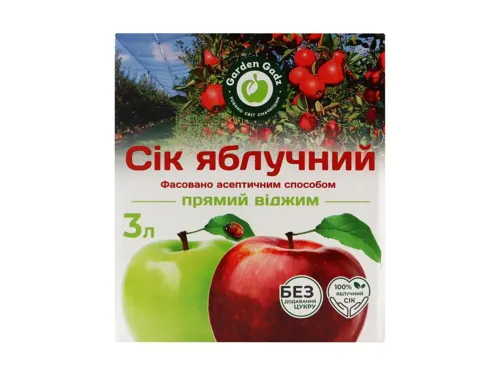 Сік Garden Gadz яблучний, 3л