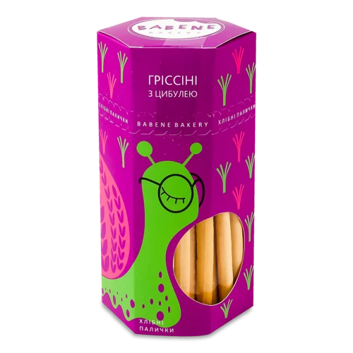 Міні-Гриссіні З Цибулею Babene В/К, 125г