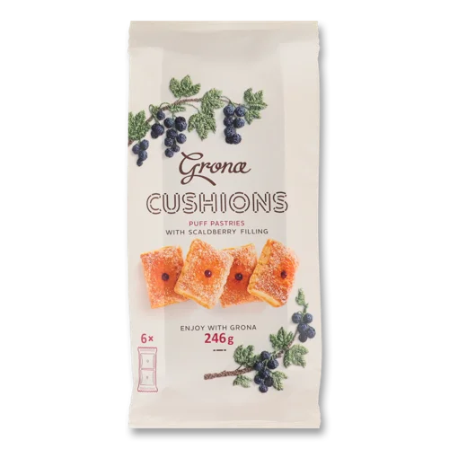 Печиво Здобне Листкове З Начинкою Чорна Смородина, в/ґ, 6х41г