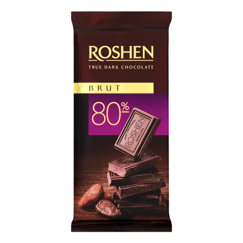 Шоколад чорний «Brut Roshen» 80%, 85г
