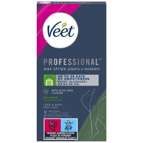 Воскові смужки Veet Easy-Gelwax для cухої шкіри 12шт