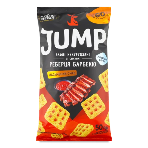 Вафлі Кукурудзяні Реберця Барбекю, в/ґ, 50г