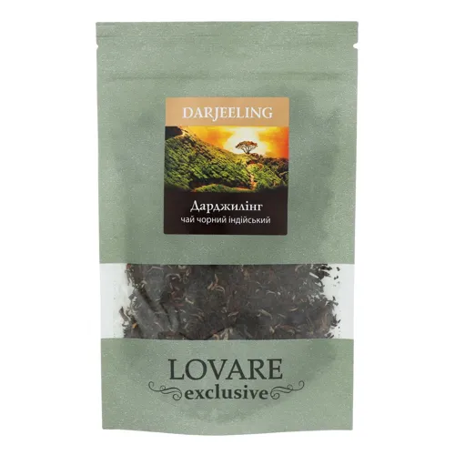 Чай чорний байховий листовий Darjeeling Exclusive Lovare д/п 50г