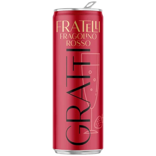 Напій винний Fratelli Gratti Fragolino Rosso червоний напівсолодкий 6-6,9% 0,33л