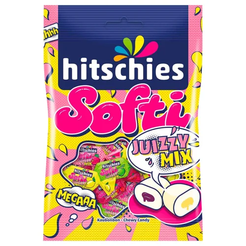Цукерки жувальні Hitschies Softi Juizzy Mix 90г