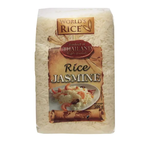 Рис шліфований довгозернистий Jasmine World's Rice м/у 500г