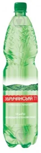 Вода мінеральна Оболонь Збручанська-77 сильногазована, 1,5л