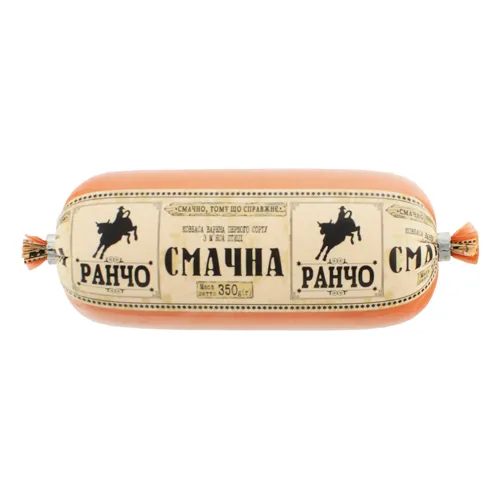 Ковбаса варена з м'яса птиці Смачна Ранчо м'у 350г