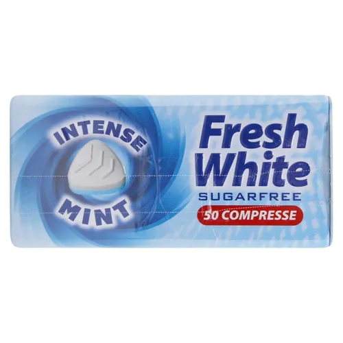 Цукерки Fresh White Свіжа біла інтенсивна м'ята без цукру 35г