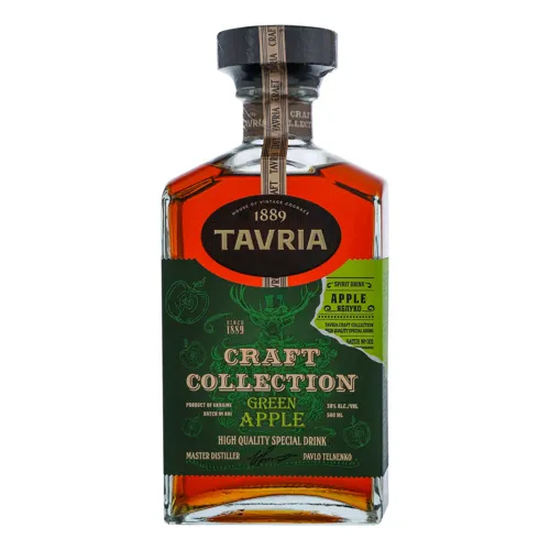 Напій алкогольний 0.5л 30% міцний Green Apple Craft Collection Tavria