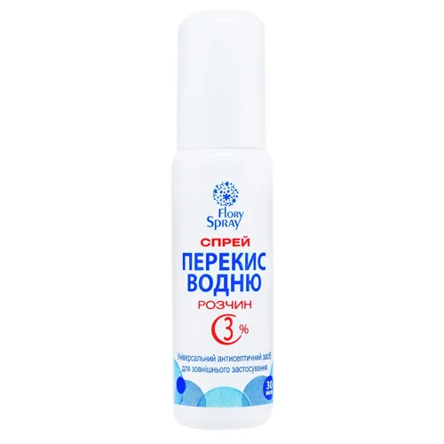 Тонік косметичний Flory Spray Перекис водню 3% розчин спрей 30мл
