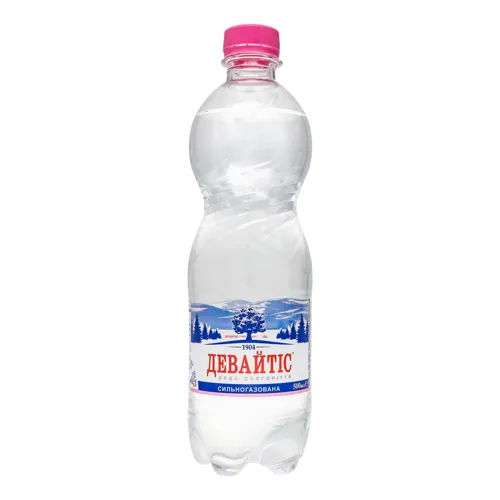 Вода мінеральна Девайтіс сильногазована 0,5л