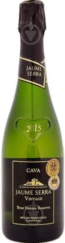 Вино ігристе біле брют Cava Jaume Serra Brut Nature Reserva Vintage, J.Garcia Carrion 0.75л