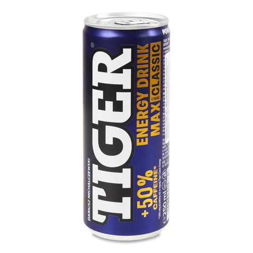 Енергетичний Напій Tiger Max Classic, б/алк, газовий, 0.5л