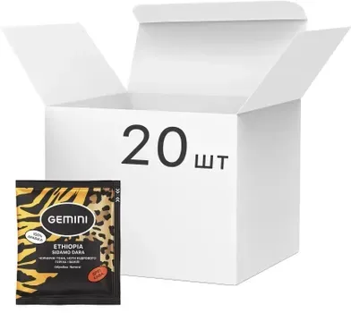 Кава Gemini Ethiopia Sidamo Dara Фільтр пакет Drip пакет 20 шт