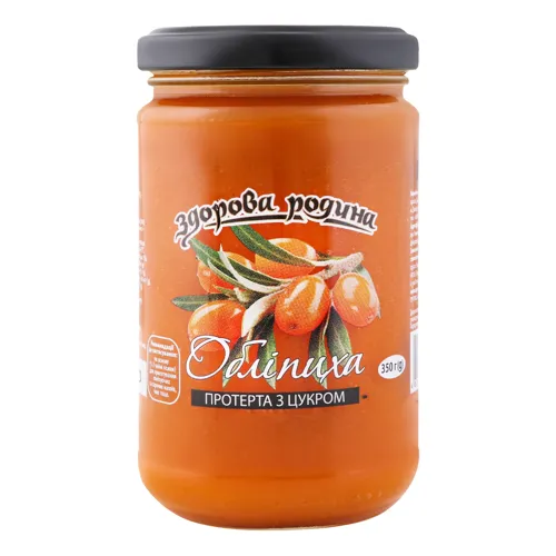Фрукти протерті з цукром Обліпиха Здорова батьківщина 350г