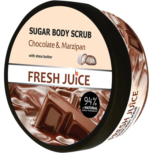 Скраб для тіла Fresh Juice Chocolate&Мarzipan цукровий 225мл