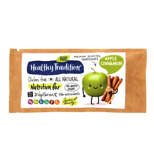 Батончик поживний «Яблуко-кориця» Healthy Tradition м/у 34г