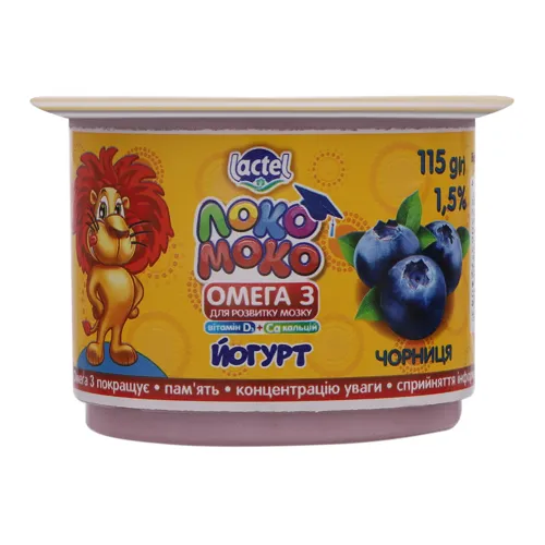 Йогурт 1.5% Чорниця Локо Моко 115г