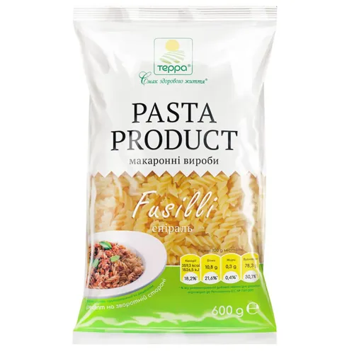 Макаронні вироби Терра Спіраль 600г