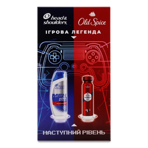 Шампунь Проти Лупи Old Spice Head&Shoulders + Дезодорант Whitewater, 1шт