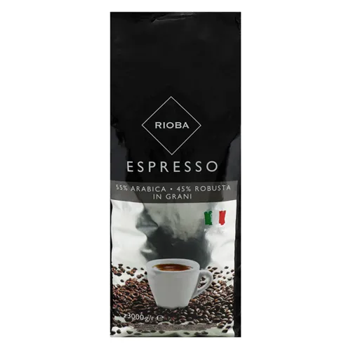 Кава Rioba Espresso натуральна смажена в зернах 3000г