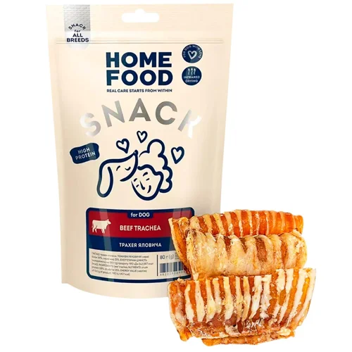 Ласощі для собак Hoom Food Трахея яловича 80г