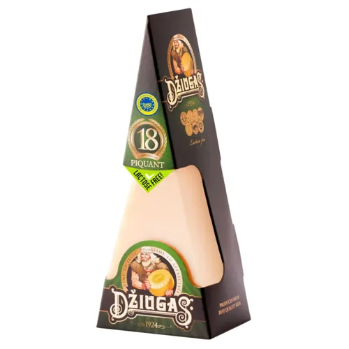 Сир твердий без лактози 40% 18 міс. вит. Dziugas 180 г