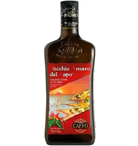 Лікер Caffo Vecchio Amaro del Capo Red Hot Edition, 35%, 0,7л