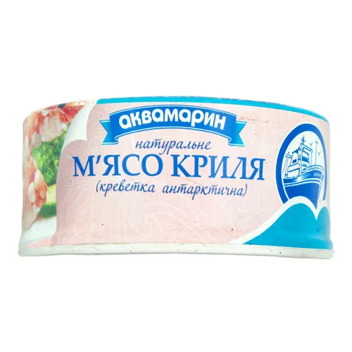 М'ясо криля натуральне Аквамарин з/б 100г