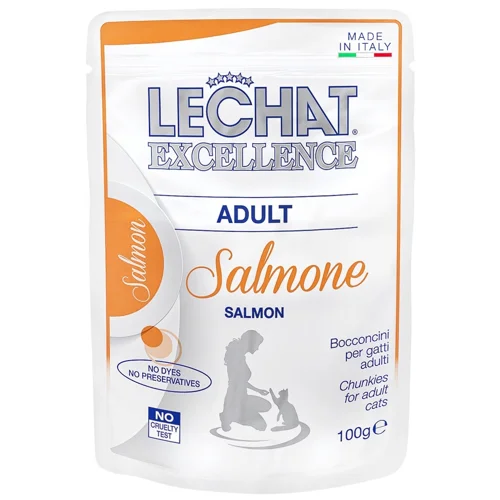 Корм вологий Monge LeChat Excellence з лососем для котів 100г