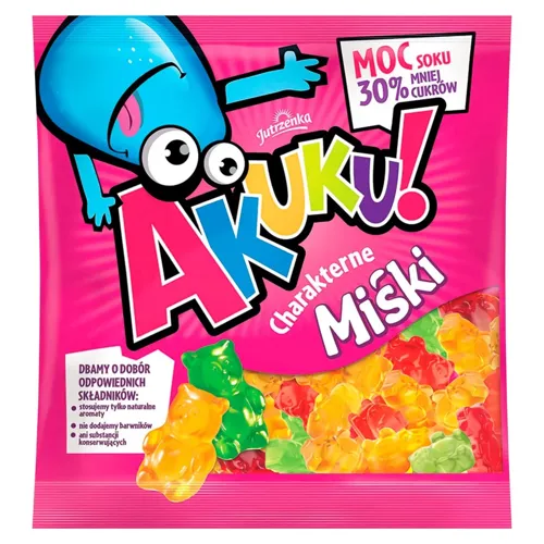 Цукерки Jutrzenka Akuku! Ведмедики желейні 90г