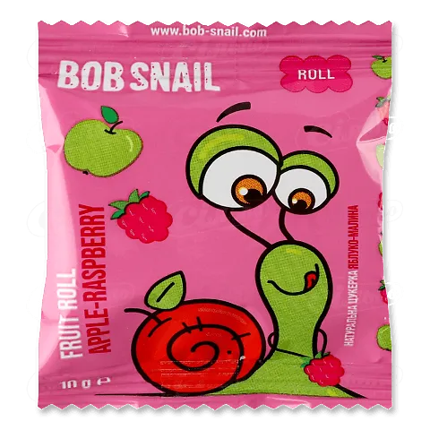 Цукерки Bob Snail натуральні яблучно-малинові, 10г