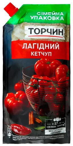 Кетчуп пастеризований «Лагідний» Торчин 540г