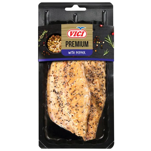 Скумбрія Vici філе на шкірі з перцем горячого копчення 150г