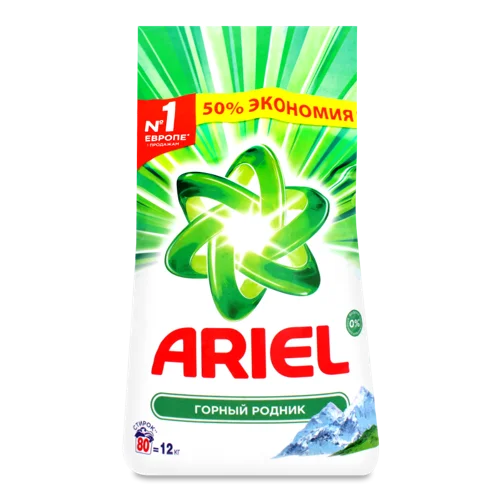 Пральний Засіб Ariel Авт Гірське Джерело 12кг, в/ґ