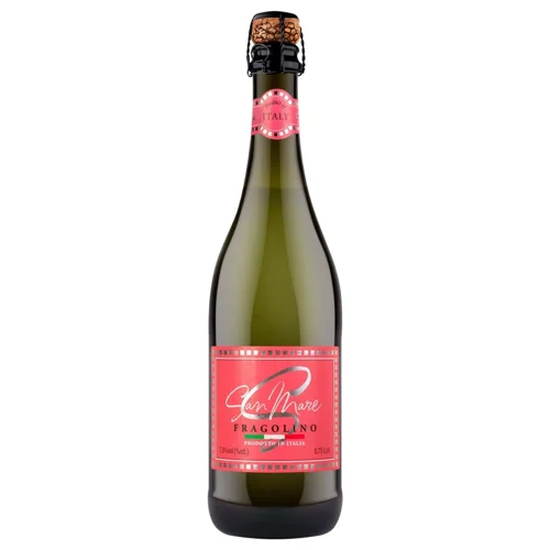 Напій винний ігристий San Mare Fragolino білий солодкий зі смаком полуниці 7,5% 0,75л