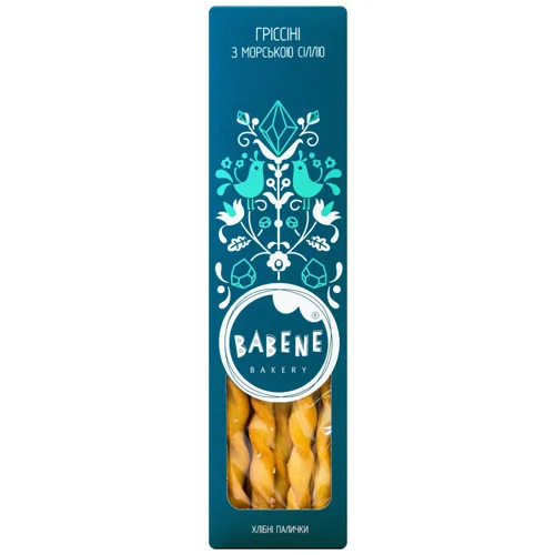 Гріссіні Бабене з морською сіллю 125г