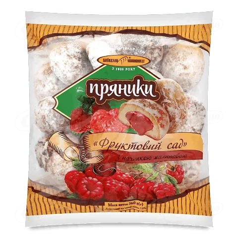 Пряники Київхліб Фруктовий сад Малина, 360г