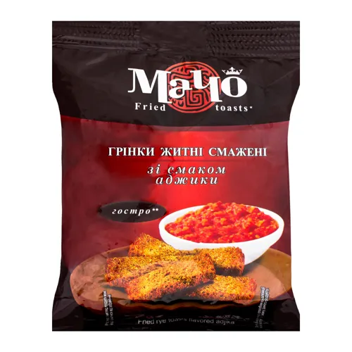 Грінки житні смажені зі смаком аджики Мачо 65г