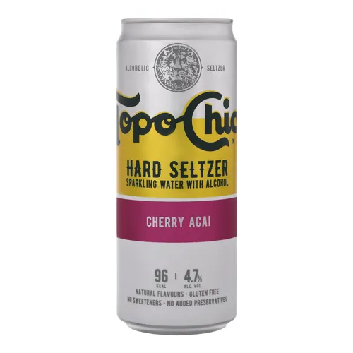 Напій слабоалкогольний Cherry Acai Hard Seltzer Topo Chico 330мл 4.7% газований